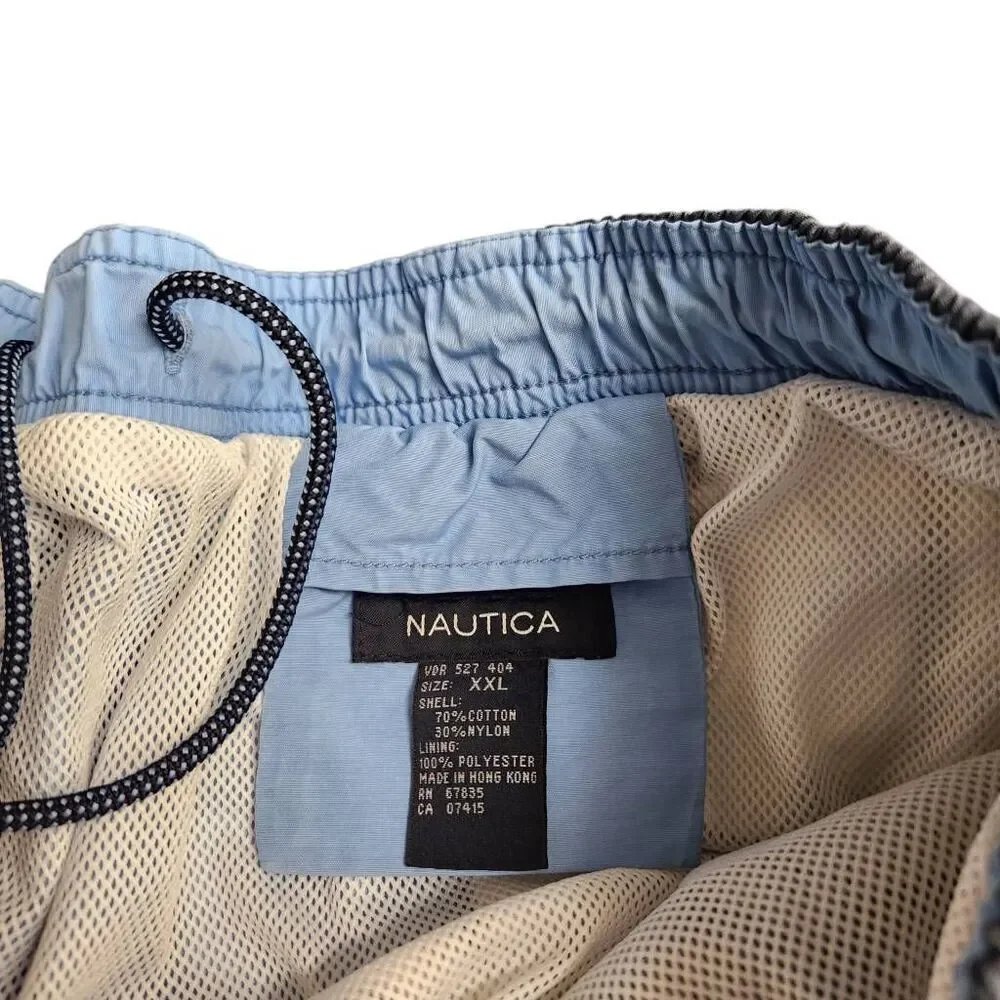 Nautica Swimwear Blue Swim Trunks With Pockets Shorts on Sale 5 for 35